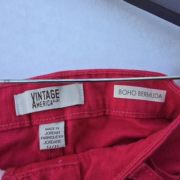 BundleVintage America Red DenimShorts &The Line of Style Polka Dot Wrap Blouse - Picture 15 of 15